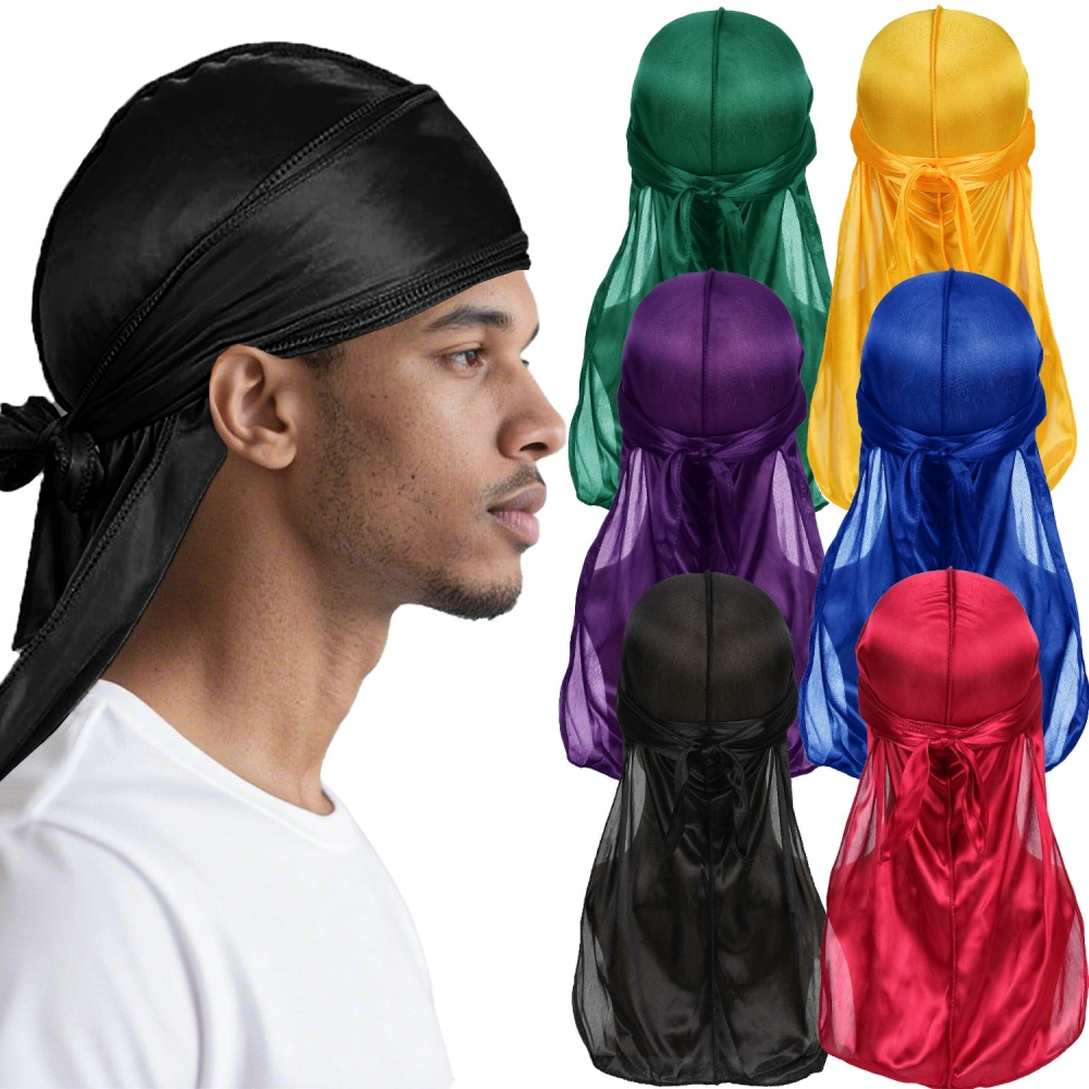 Bandana Doo Rag - Men's Silk Durag Bonnet Bandana Silky