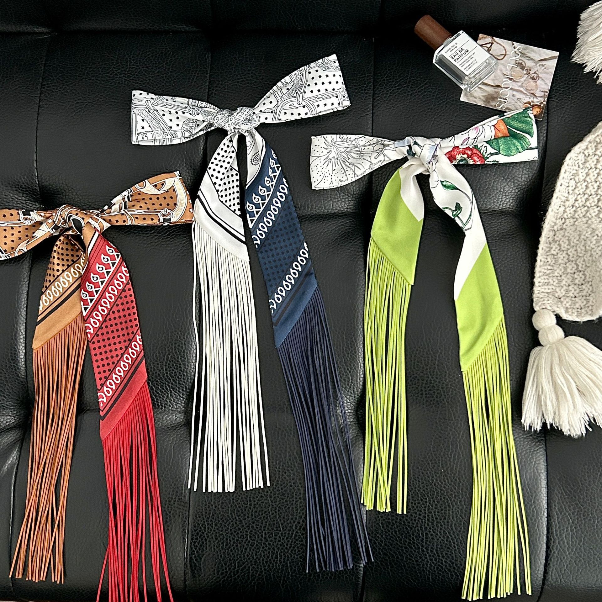 Luxury Tassel Skinny Scarf for - Face Scarf Mask recension och pris
