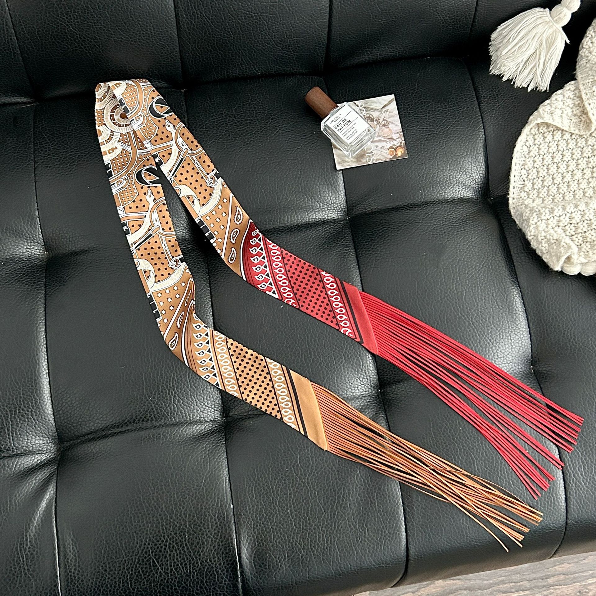 Luxury Tassel Skinny Scarf for - Face Scarf Mask recension och pris