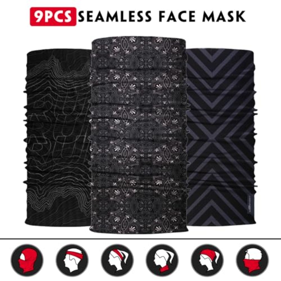 Neck Gaiter for Men Women Head - Face Scarf Mask recension och pris