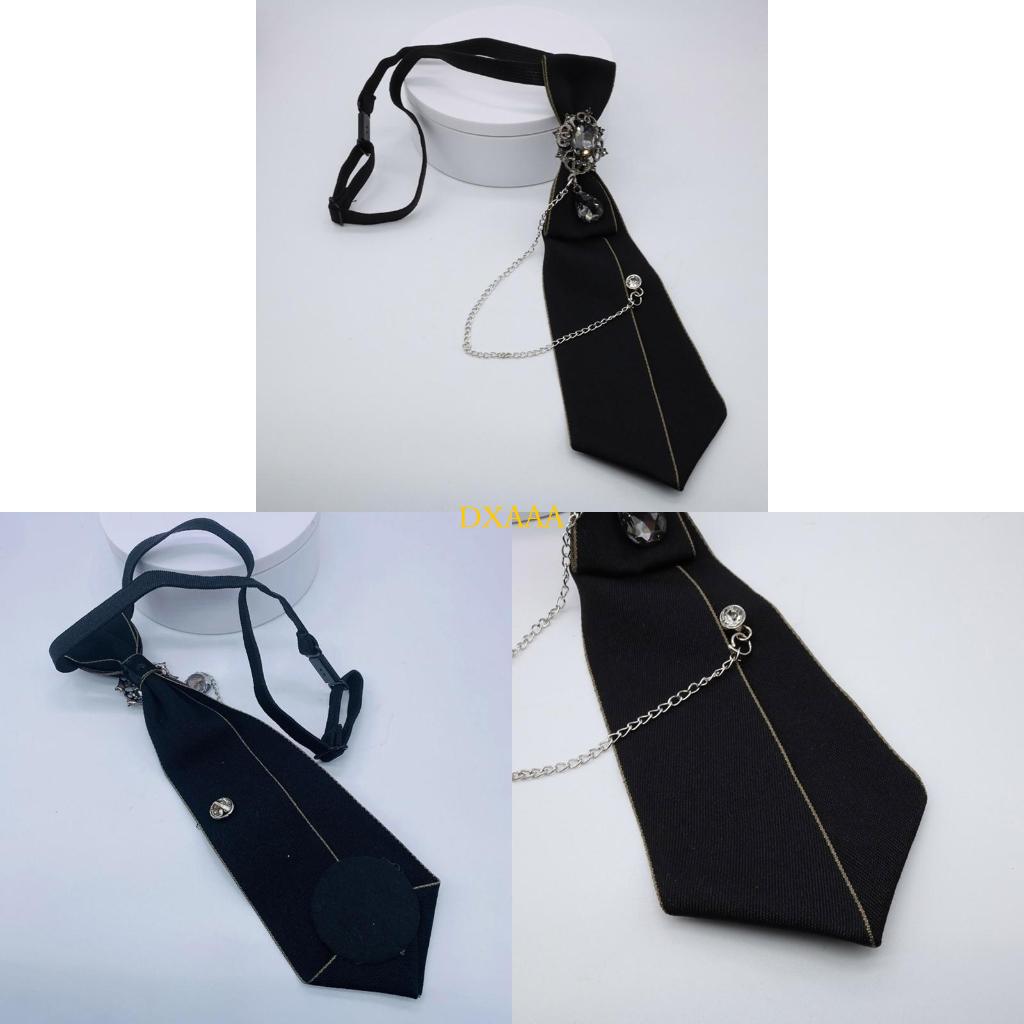 DXAA Women Gothic Tie Uniform  - Bow Tie Pre Tied recension och pris