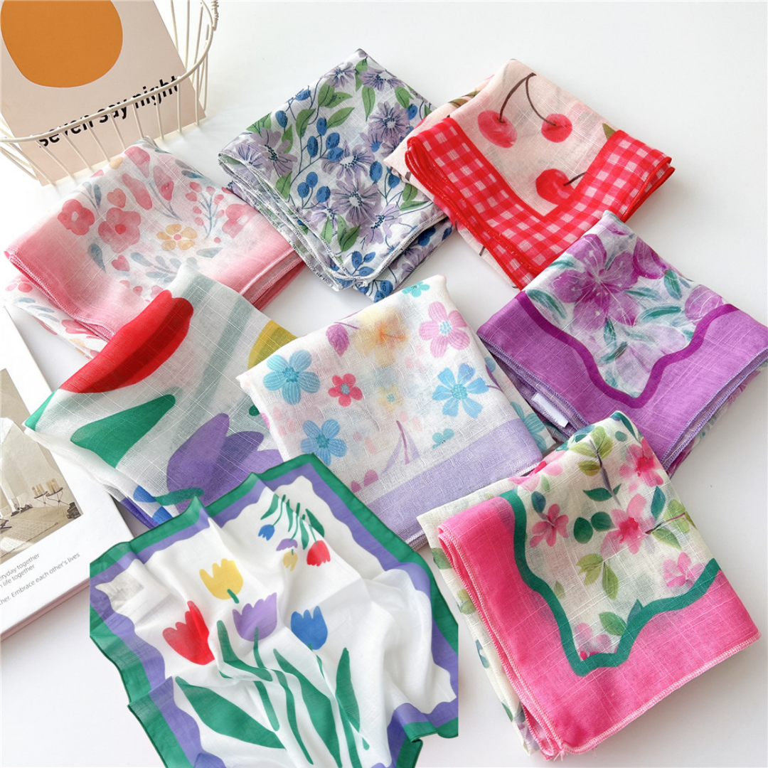 Spring Autumn Scarf Chic Fashi - Bandana Cotton recension och pris