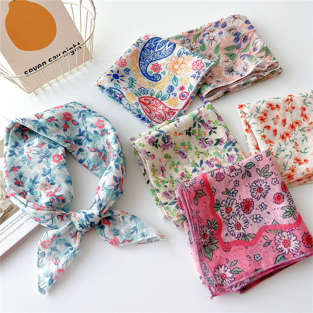 Spring Autumn Scarf Chic Fashi - Bandana Cotton recension och pris