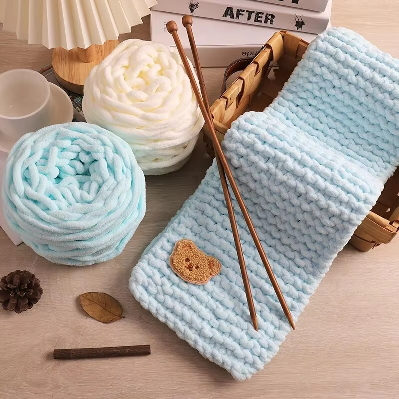 3PCS 300g Chenille Knitting Ya - Woven Scarf Blanket recension och pris