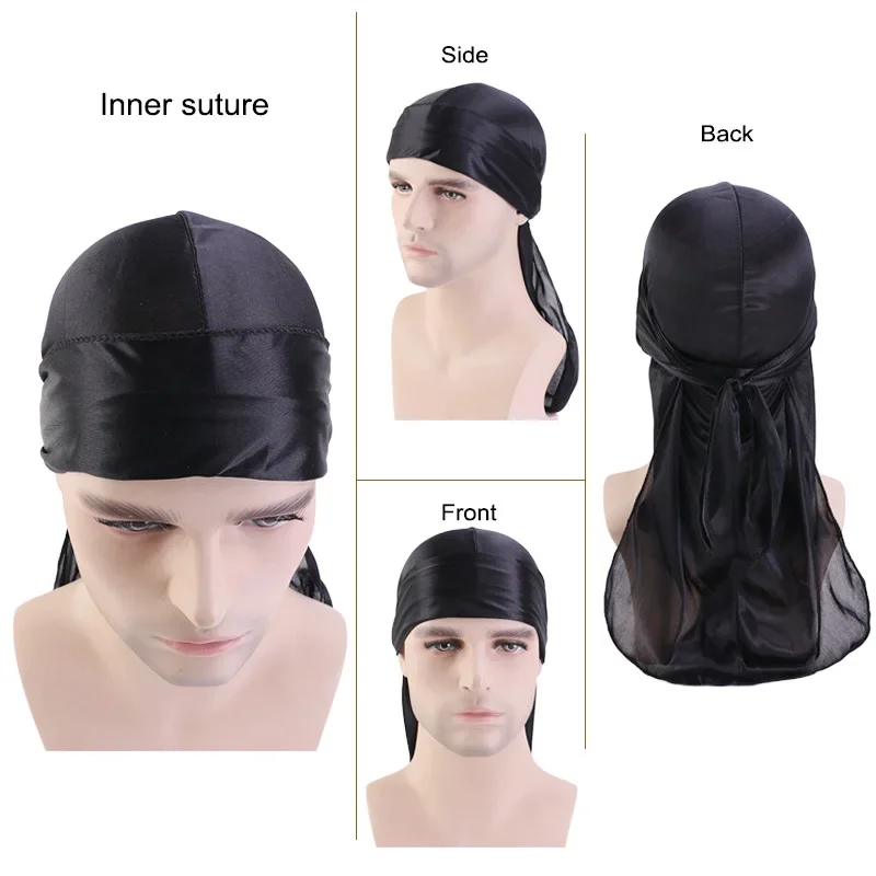 Fashion Long Tail Adult Satin  - Bandana Doo Rag recension och pris
