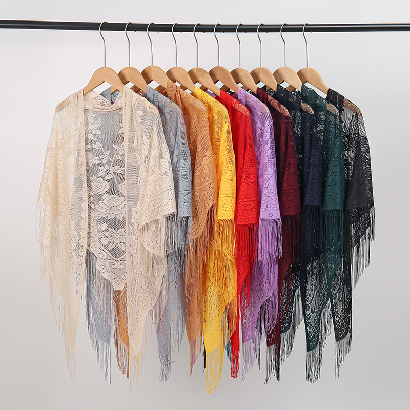New Embroidery Lace Scarf Shaw - Stole Wedding Shawl recension och pris