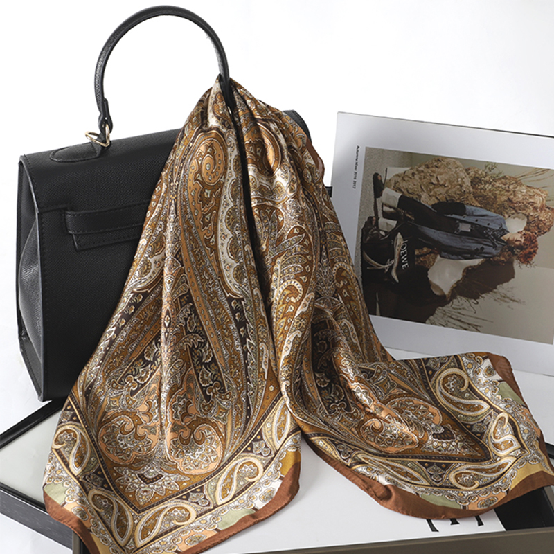 Bohemian Style Print Luxury Br - Scarf Silk Square recension och pris