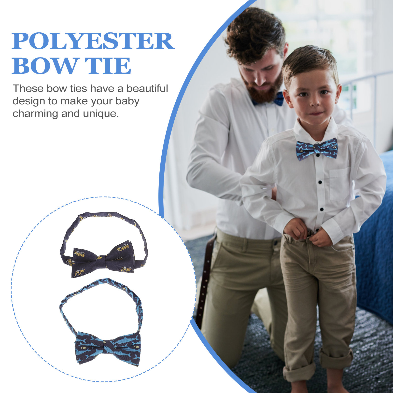 2Pcs Kids Bow Tie Cartoon Pre- - Bow Tie Pre Tied recension och pris