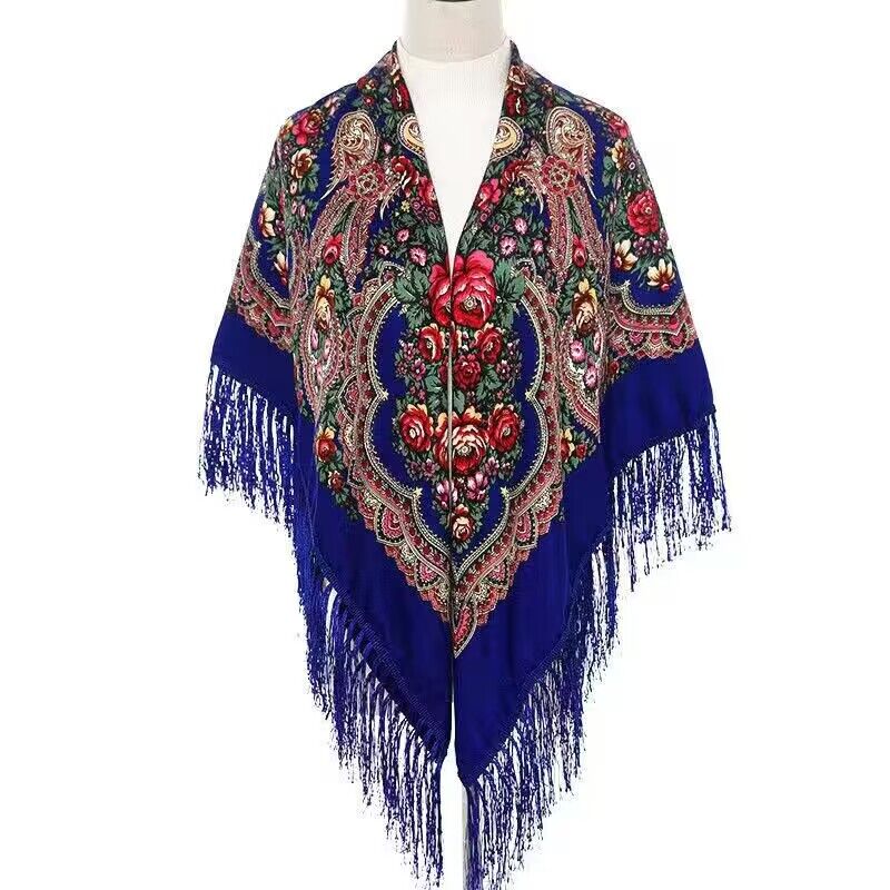 130*130cm Ethnic Printed Squar - Woven Scarf Blanket recension och pris