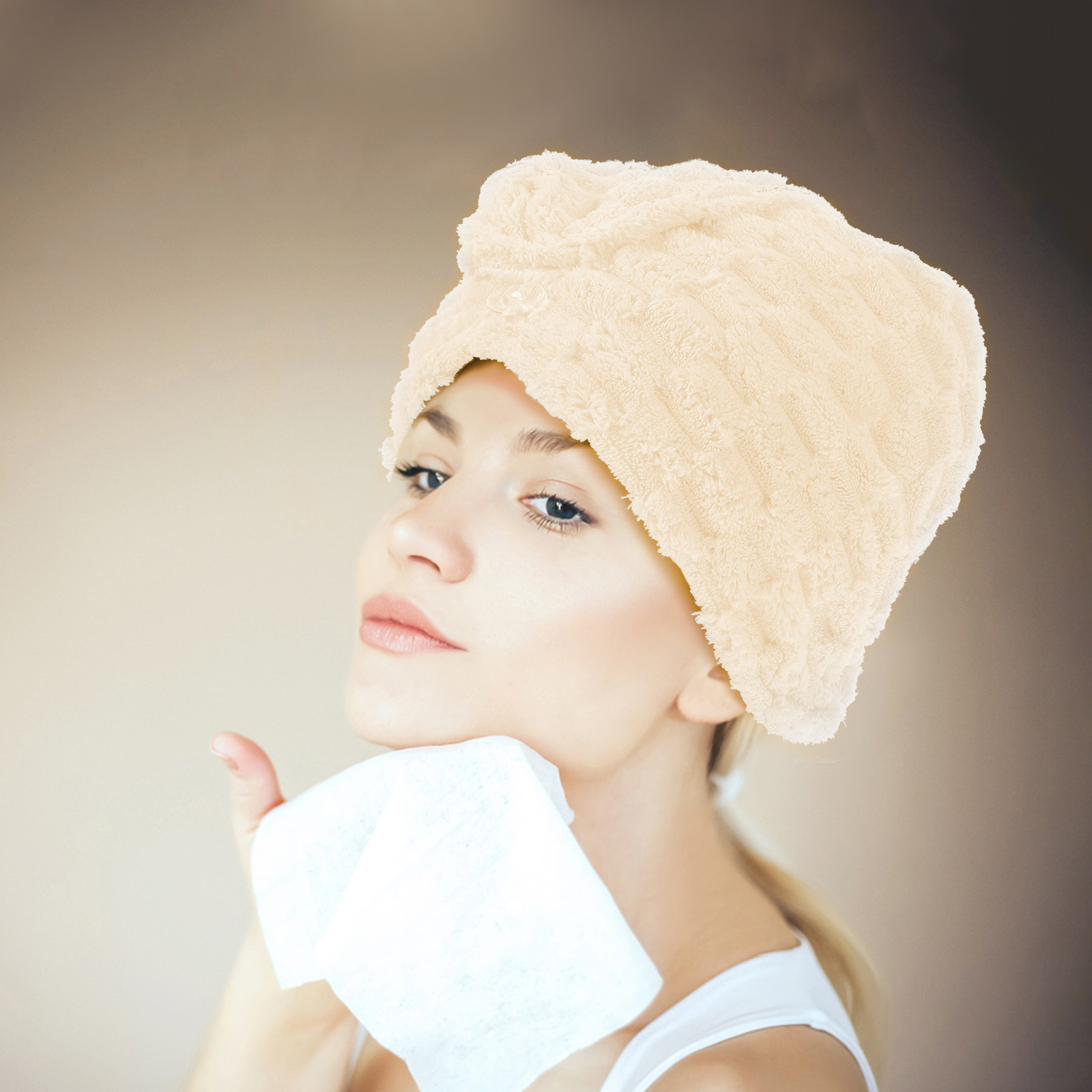 Extra Thick Hair Towel Wrap fo - Head Wrap Turban recension och pris