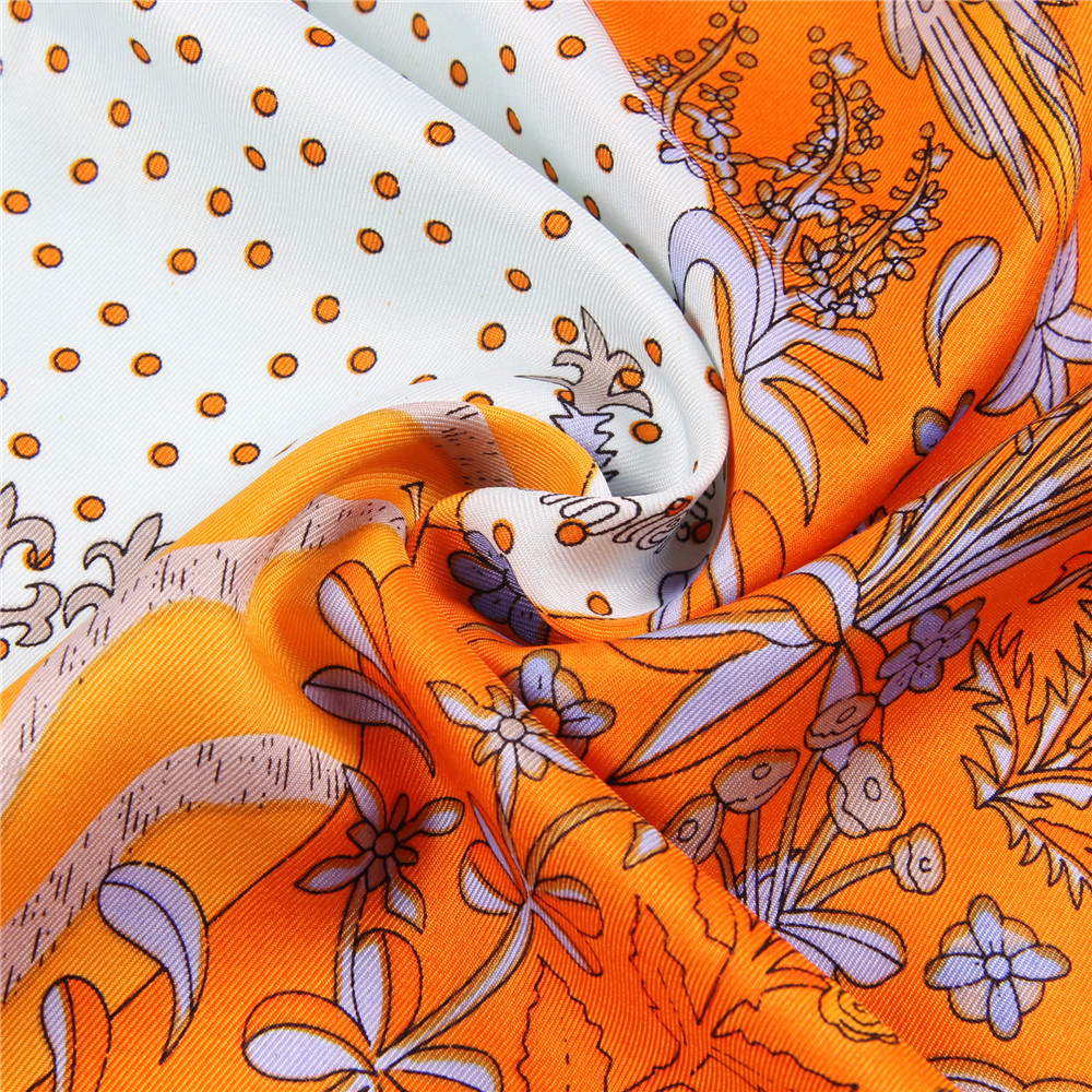 Manual Hand Rolled Twill Silk  - Scarf Silk Square recension och pris