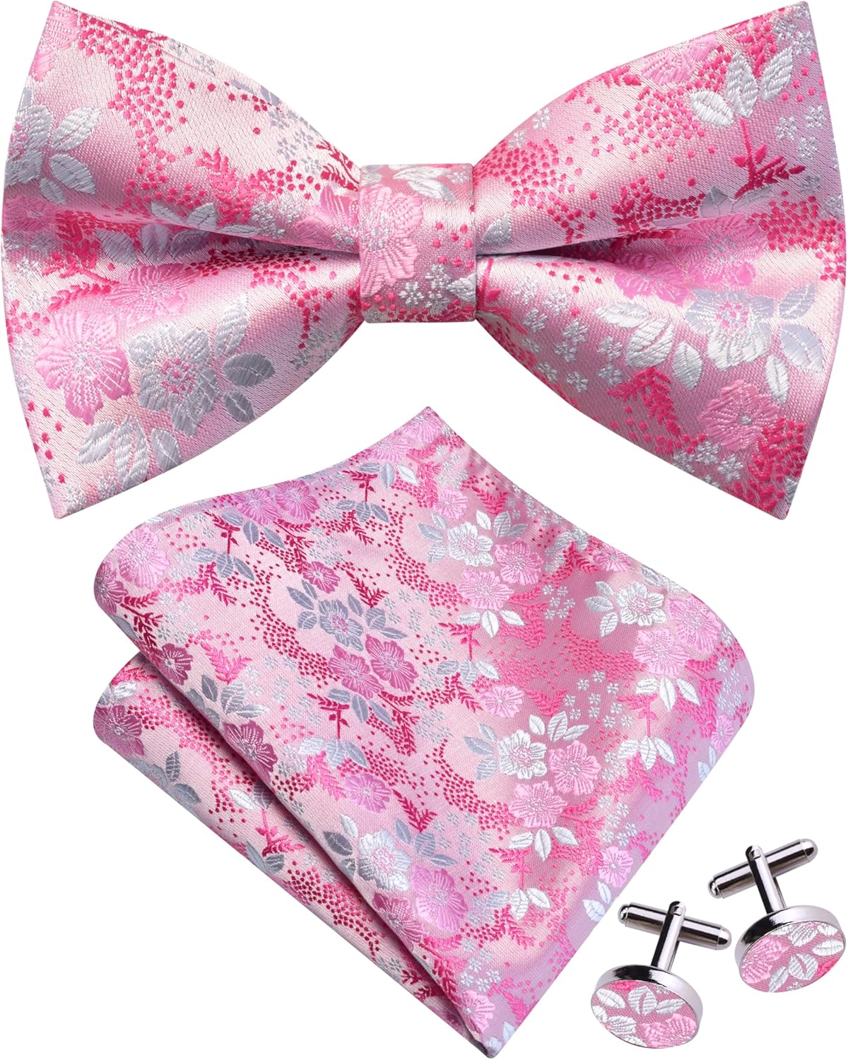 Floral Bow Tie & Handkerchief  - Pocket Square Set recension och pris