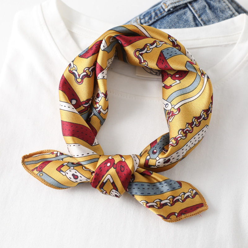 Women scarf  50*50cm Square Sk - Silk Tie Striped recension och pris