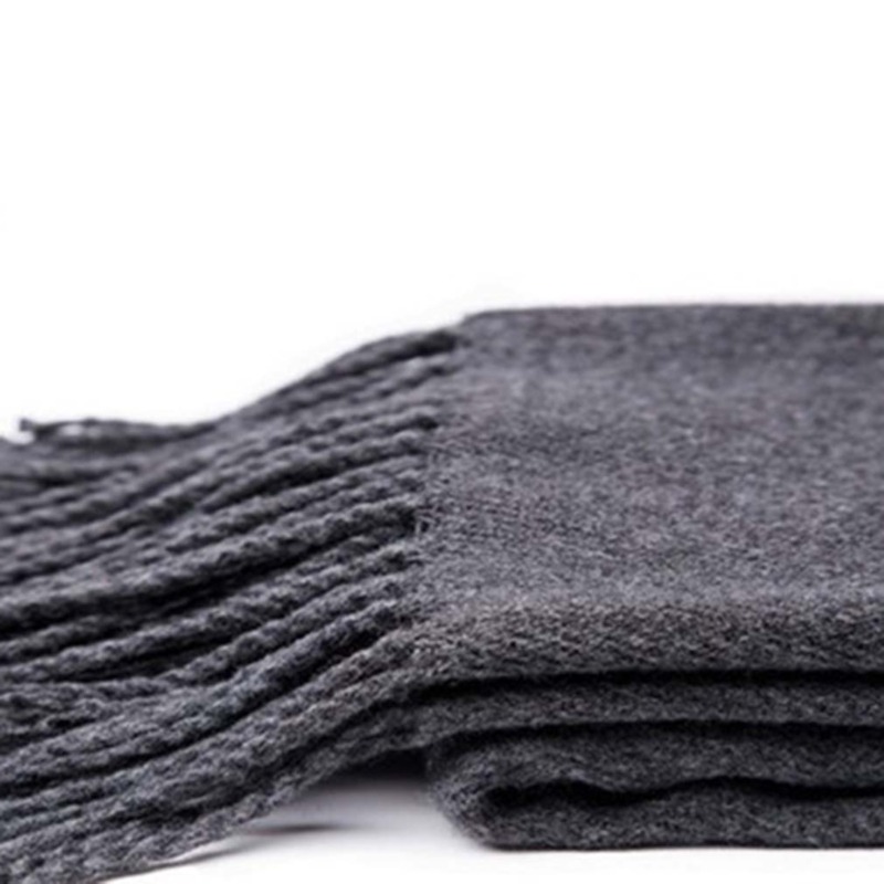 Autumn And Winter Solid Color  - Muffler Men Wool recension och pris