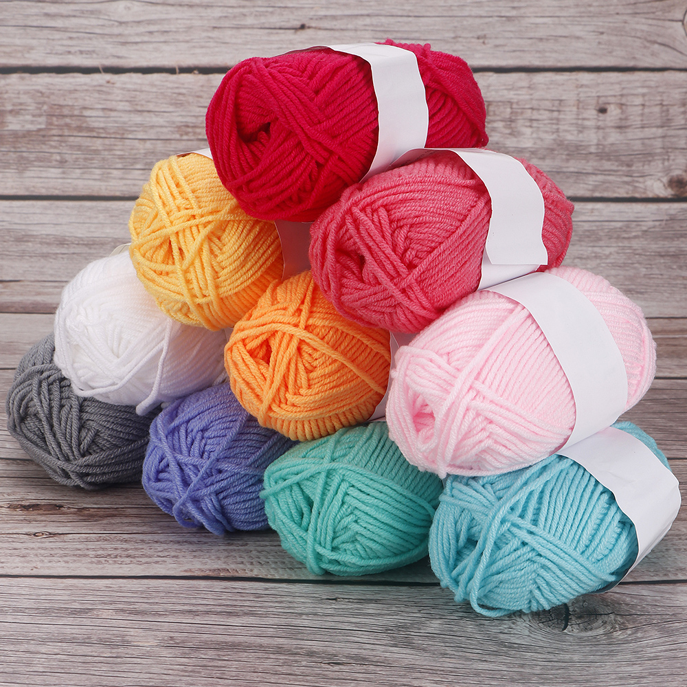 25(50)pcs/bag 4 Ply Milk Cotto - Woven Scarf Blanket recension och pris