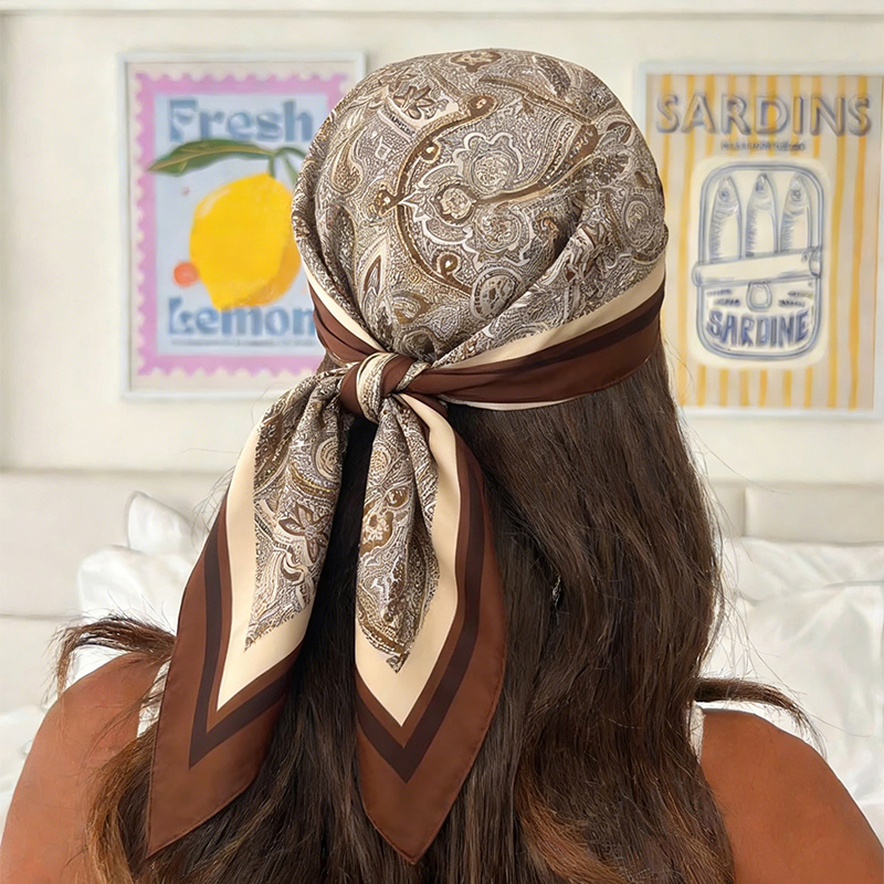 Luxury Women Silk Square Scarf - Scarf Silk Square recension och pris