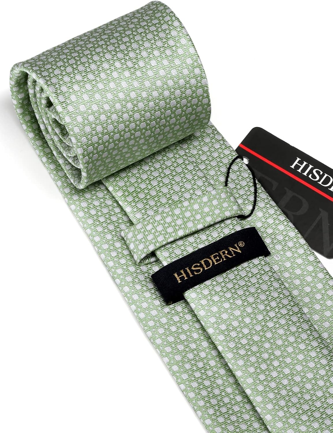 Classic Checkered Tie Set with - Pocket Square Set recension och pris