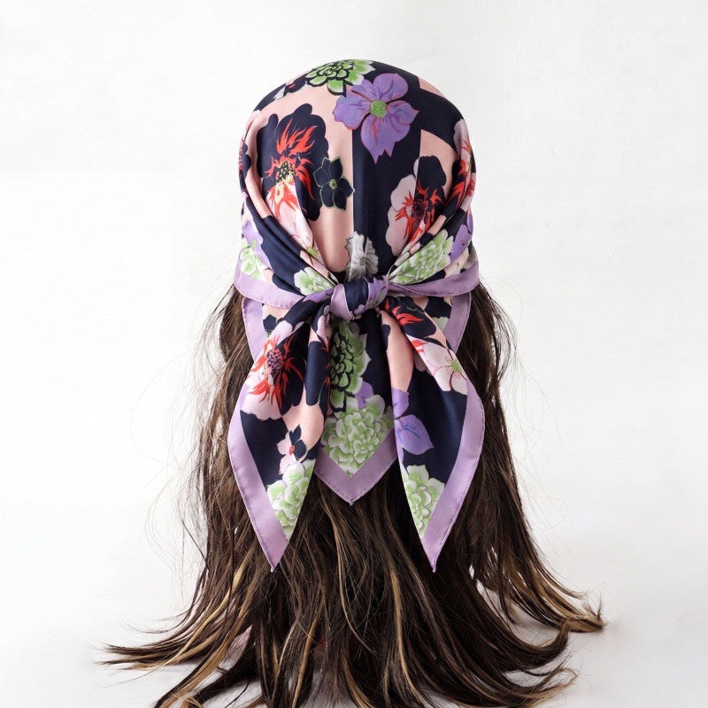 Print Silk Scarf Fashion Turba - Scarf Silk Square recension och pris