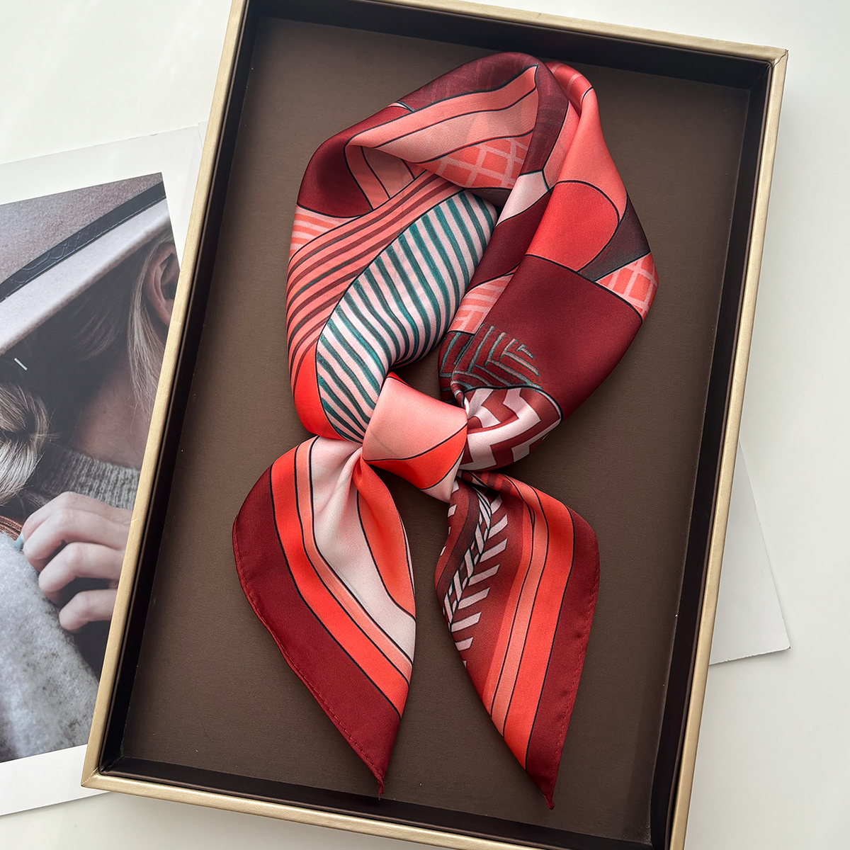 Luxury Square Scarf For Women  - Scarf Silk Square recension och pris