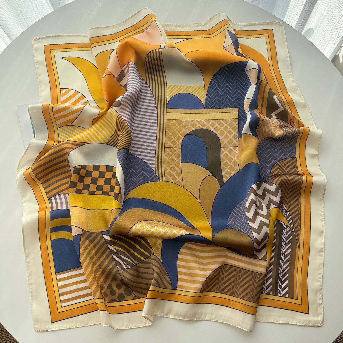 Luxury Square Scarf For Women  - Scarf Silk Square recension och pris
