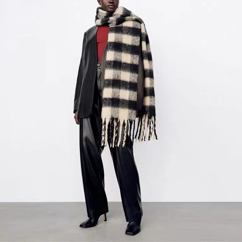 Thick Tassel Scarf Shawl Women - Pashmina Wrap Large recension och pris