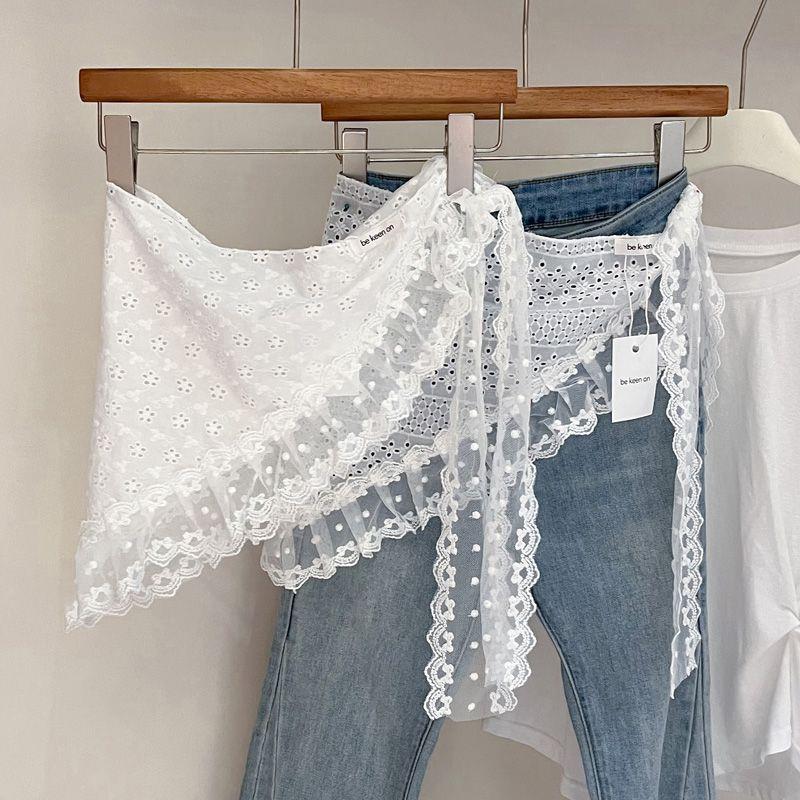 Retro  Lace Triangle Headscarf - Bandana Cotton recension och pris