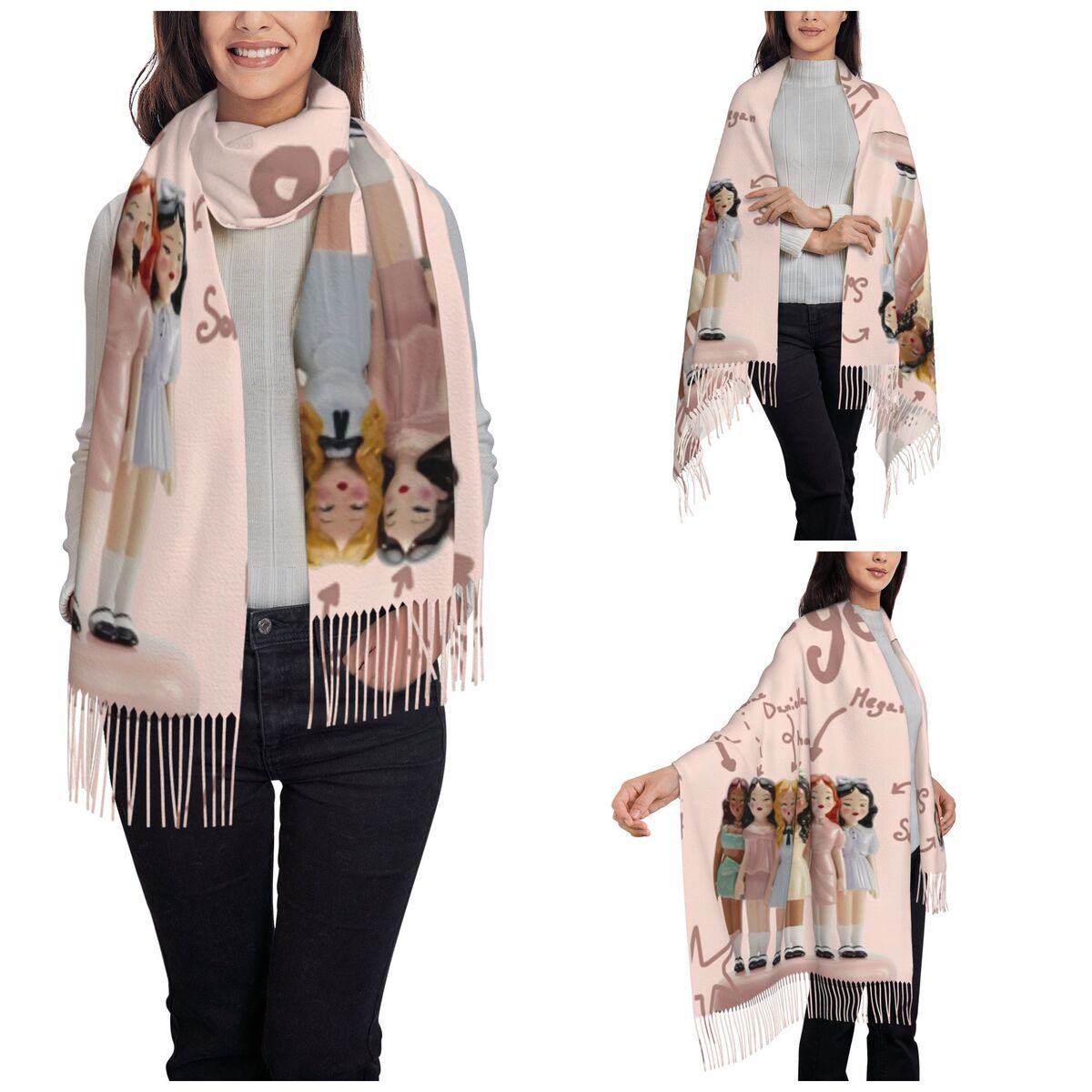 Katseye Kpop Idol Shawl Wrap W - Pashmina Wrap Large recension och pris