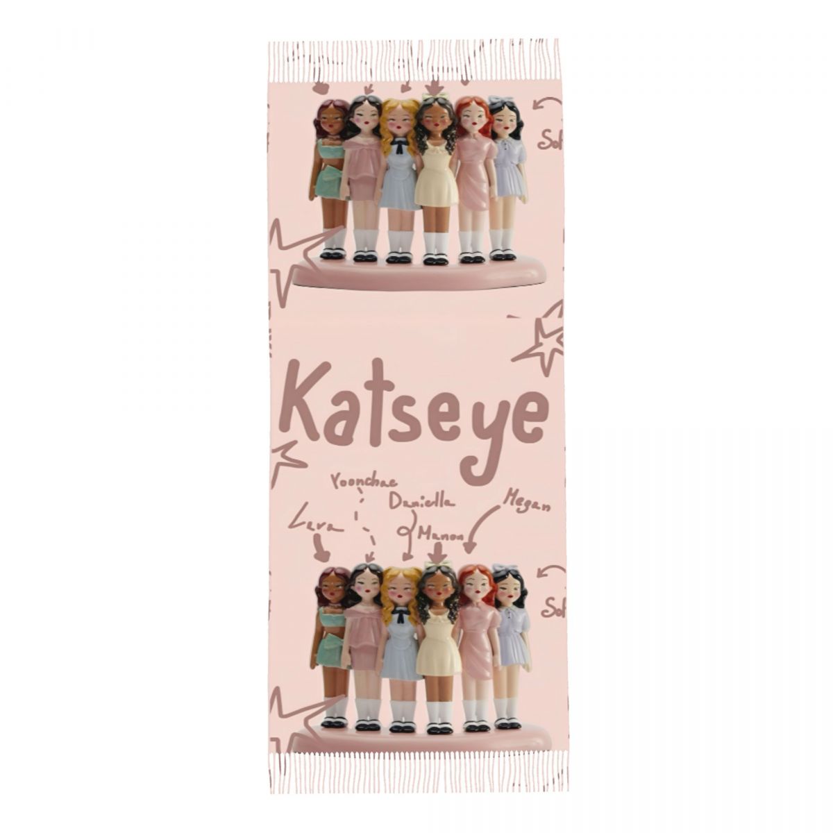 Katseye Kpop Idol Shawl Wrap W - Pashmina Wrap Large recension och pris