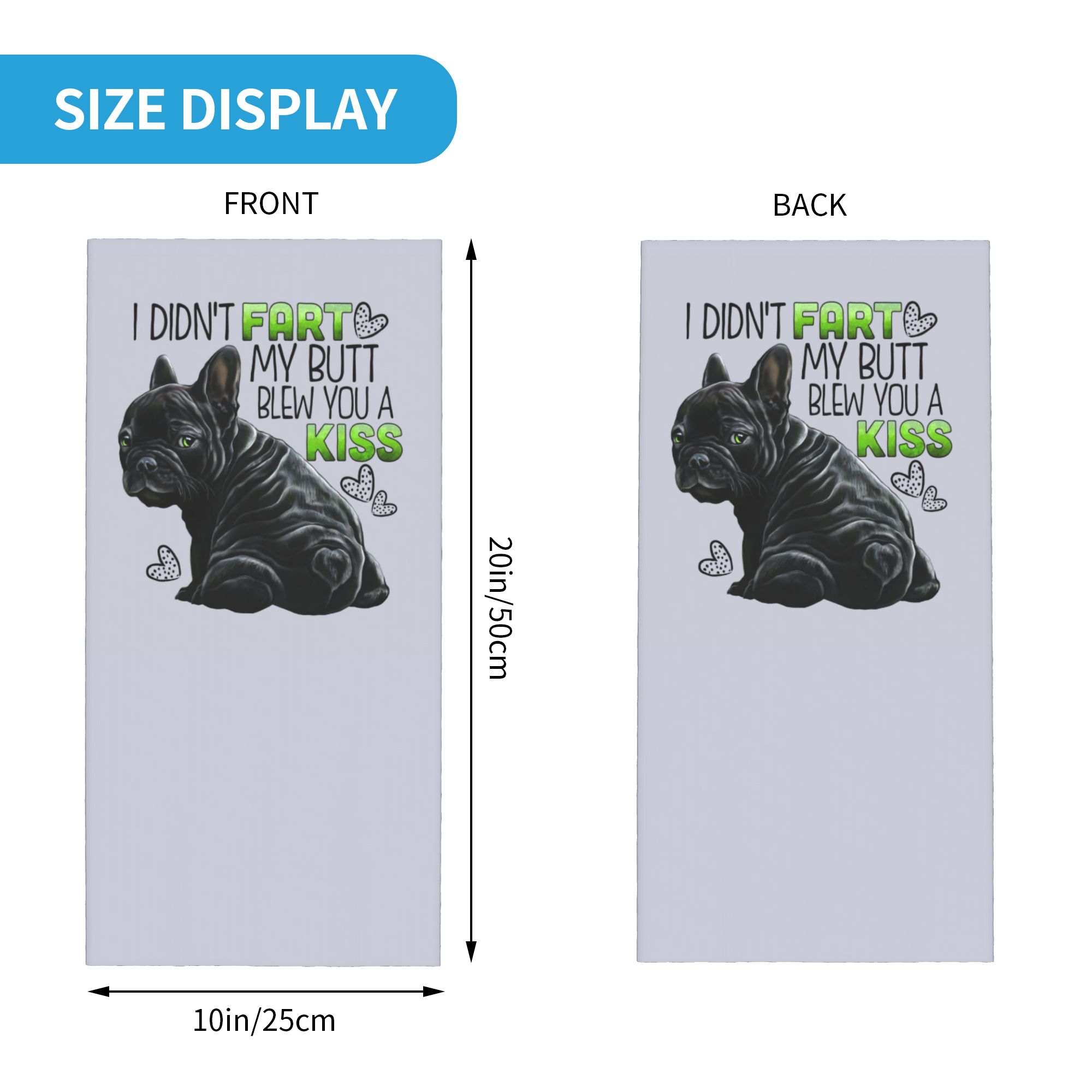 Custom Cute French Bulldog Win - Neck Warmer Tube recension och pris