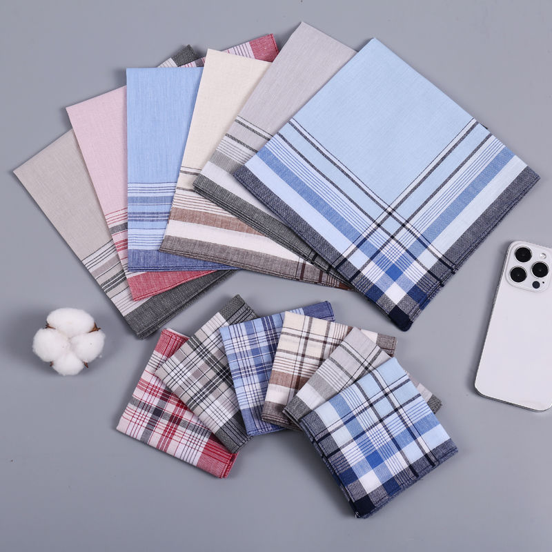 12Pcs Men's Pure Cotton Handke - Handkerchief Cotton Men recension och pris