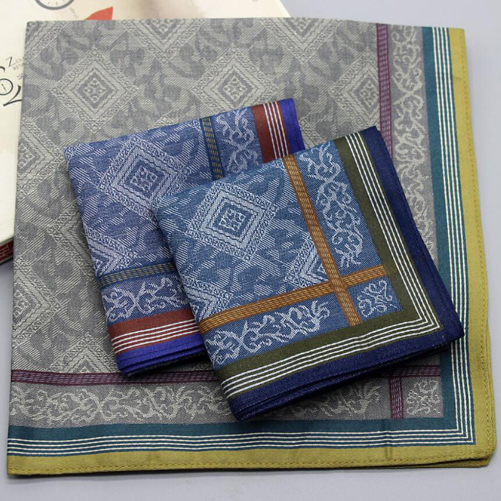3pcs Mens Plaid Wedding Handke - Handkerchief Cotton Men recension och pris