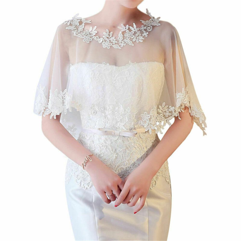 Fashion Elegant Lace Shawl Bri - Stole Wedding Shawl recension och pris