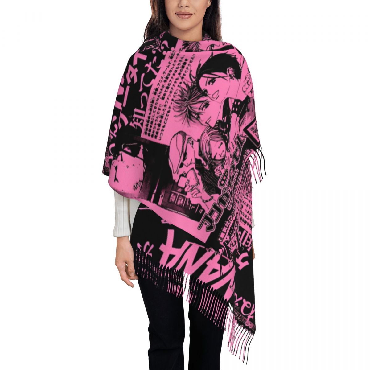 Women's Scarf with Tassel Nana - Pashmina Wrap Large recension och pris