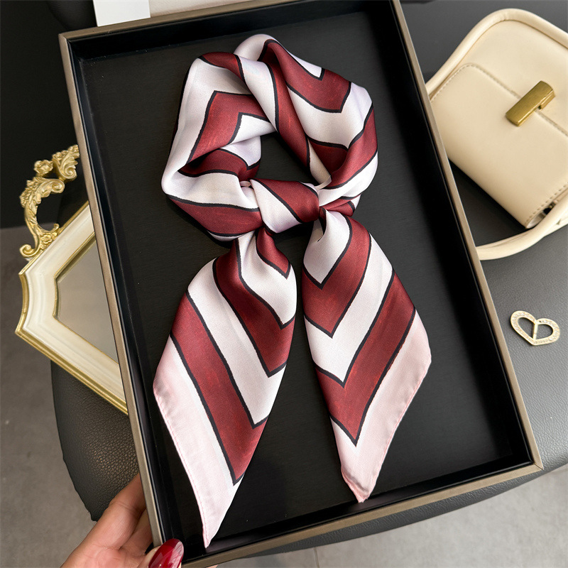 Satin Silk Geometric Stripe Pr - Silk Tie Striped recension och pris