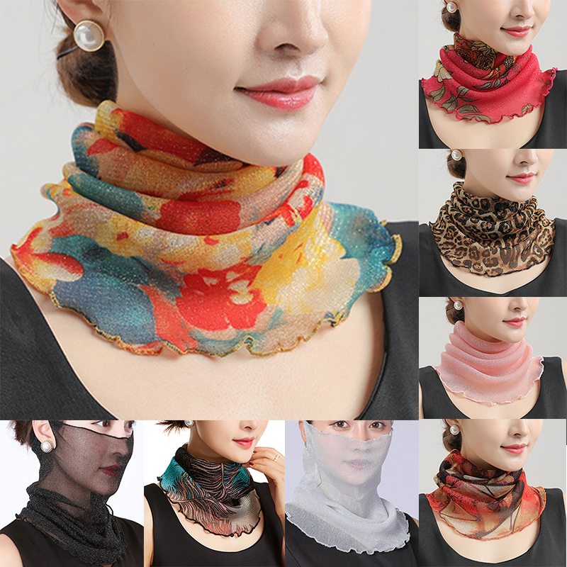 Spring Summer Chiffon Neck Col - Ascot Neck Scarf recension och pris