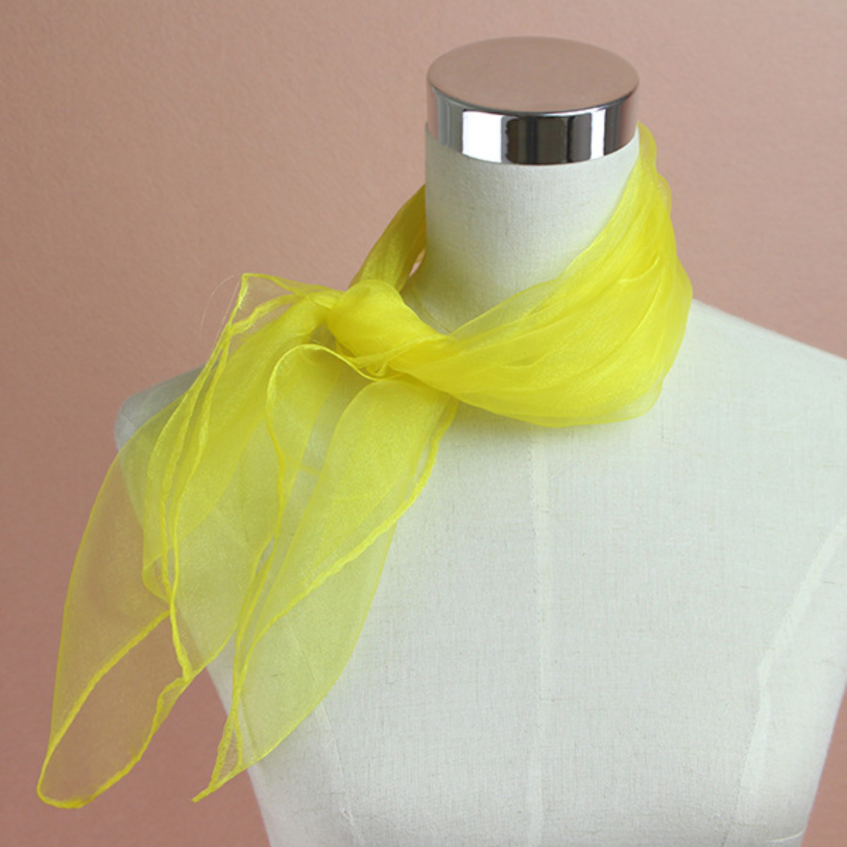 1pc 60x60cm Candy Colors Sheer - Ascot Neck Scarf recension och pris
