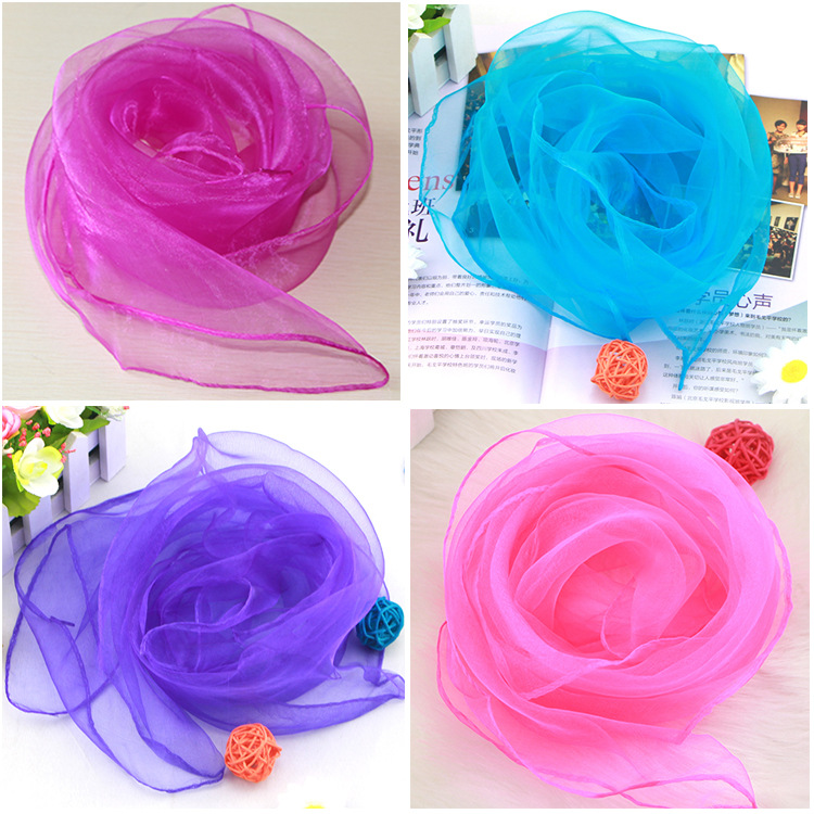 1pc 60x60cm Candy Colors Sheer - Ascot Neck Scarf recension och pris