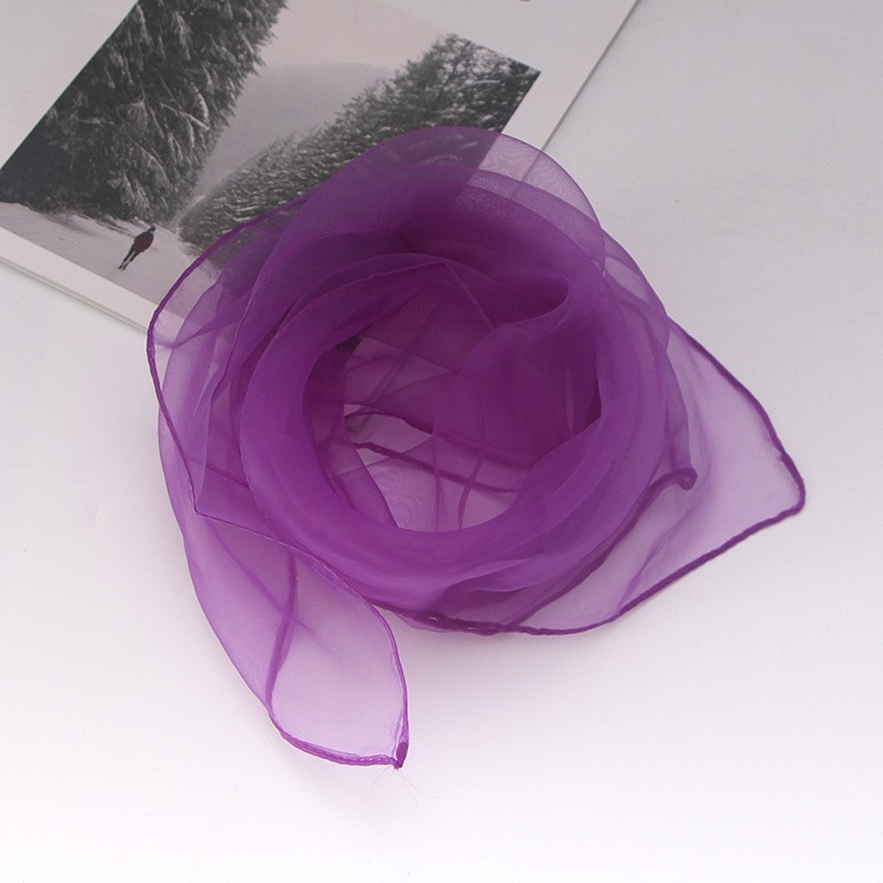 1pc 60x60cm Candy Colors Sheer - Ascot Neck Scarf recension och pris