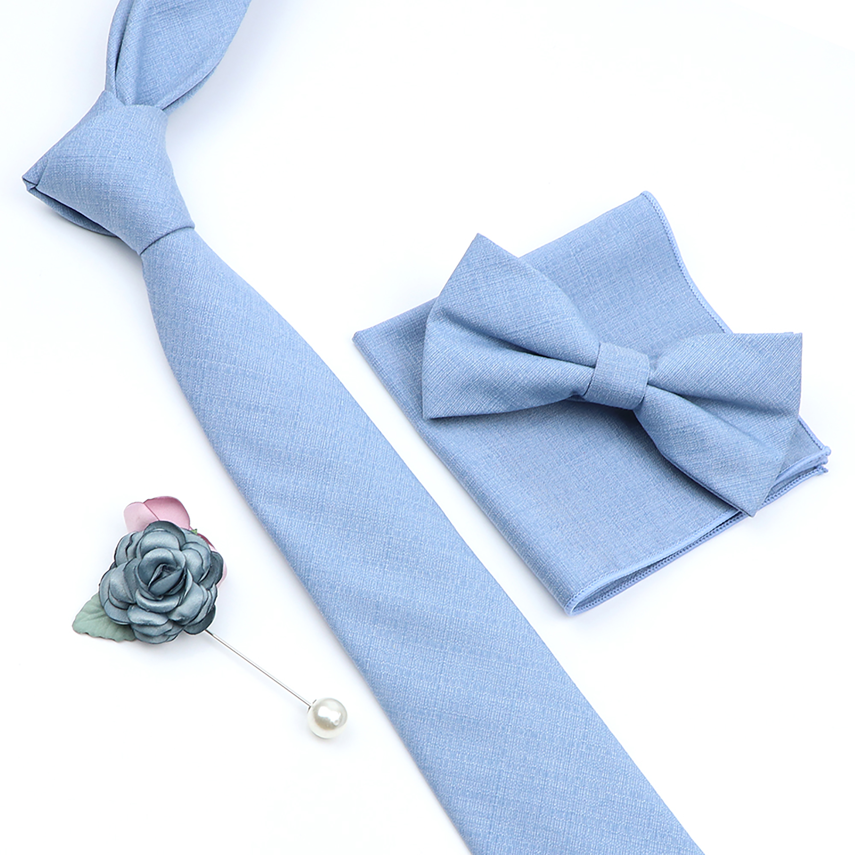 Beautiful Solid Color Tie Broo - Skinny Tie Men recension och pris