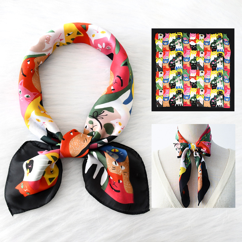 Luxury Silk Square Scarf Women - Scarf Silk Square recension och pris
