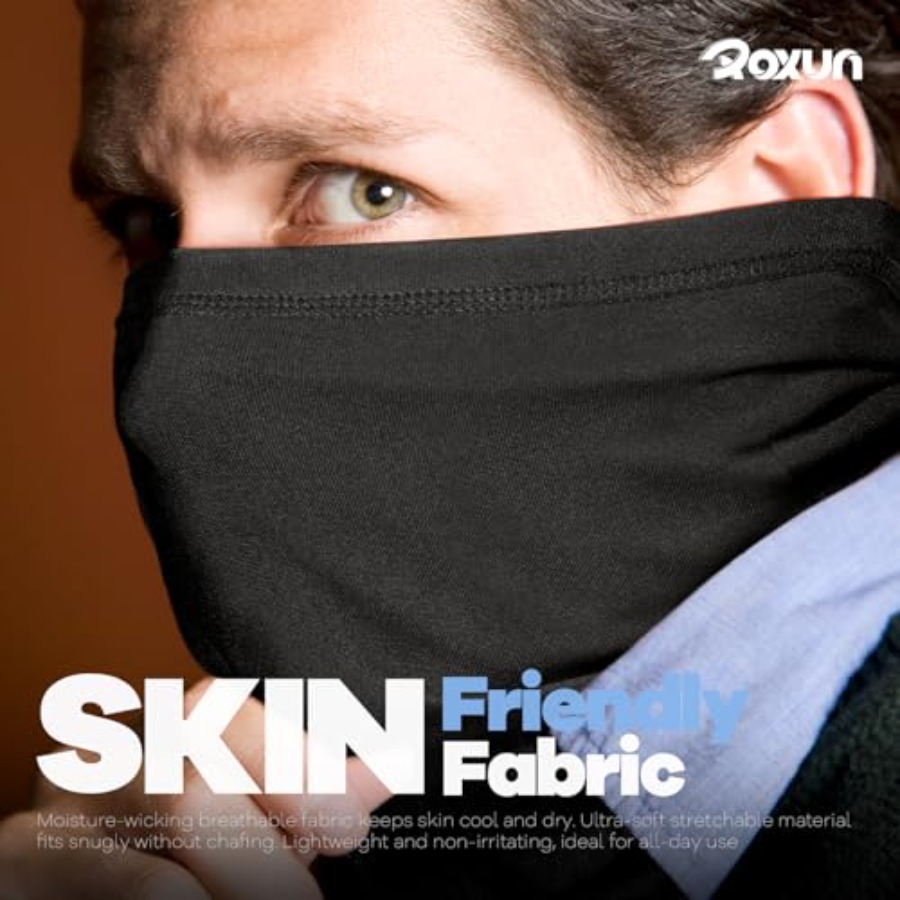 ROXUN 4 Pack Neck Gaiter, Cool - Face Scarf Mask recension och pris