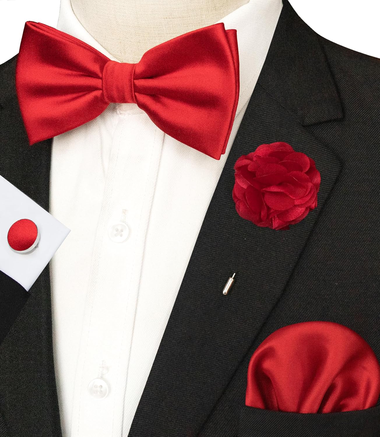 Solid Color Pre-tied Bow Tie a - Bow Tie Pre Tied recension och pris